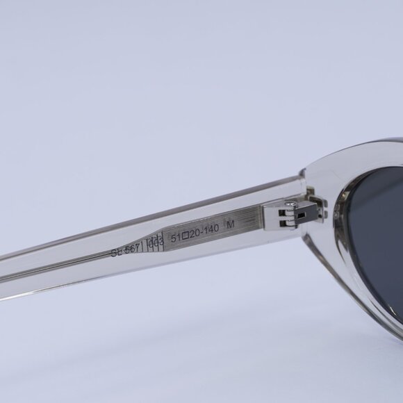 🕶️ New Saint Laurent SL567 003 Sunglasses - Beige Frame, Grey Lenses - Picture 7 of 10